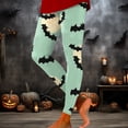 thumbnail image 2 of TGPMGRZ Halloween Leggings for Women Tummy Control Stretch Soft Yoga Pants for Workout Gym #03 Mint Green, Size M, 2 of 4