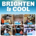 thumbnail image 5 of Bell+Howell - Ventilador de Techo Negro con Luces y Control Remoto, 3 Modos de Luz, 3 Ajustes de Velocidad, Fácil de Instalar, para Recámara y Cocina, 5 of 5