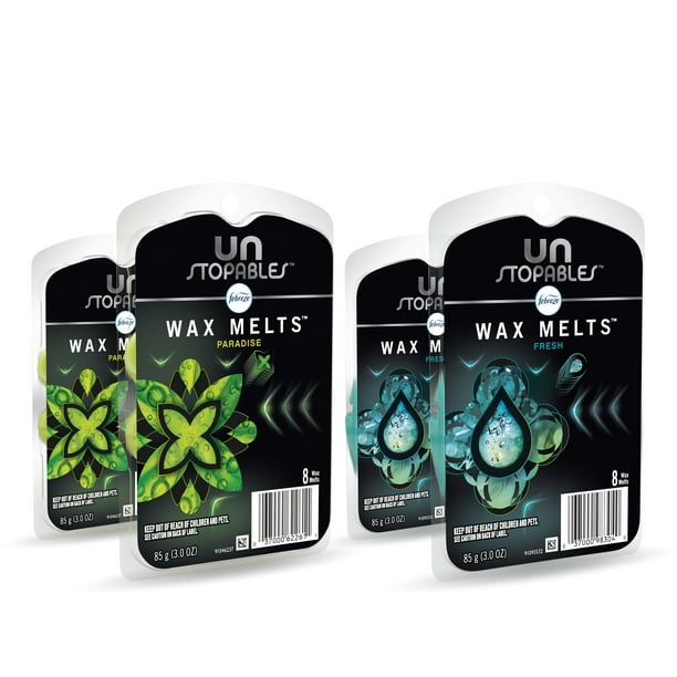 Febreze Unstopables Odor-Eliminating Wax Melt Air Freshener, Mixed Scent 4x8 Ct (32 Total) - Walmart.com - Walmart.com