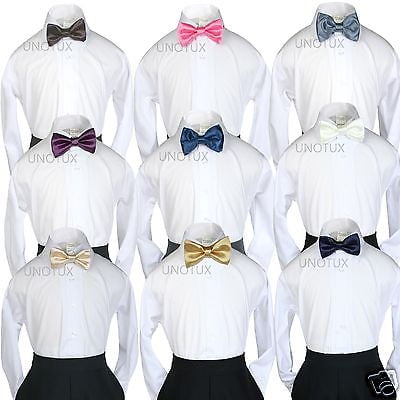 

New Bow Tie 9 colors choice Baby Toddler Boys Wedding Formal Tuxedo Vest Suit