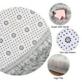 thumbnail image 3 of Dwelke Fluffy Rugs for Bedroom,Shag Cute Area Rug for Girls/Boys and Kids Baby Room Home Decor,Oval Indoor Carpet for Nursery Dorm Living Room 2.6'x 5.3'Tie-Dye Gray, 3 of 5