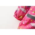 thumbnail image 6 of Rain Jacket Kids Children Boys Girls Hooded Cartoon Print Rain Dungarees Windproof Waterproof Raincoat with Reflective Tape Rain Jacket Girls Hot Pink 8 Years-9 Years, 6 of 7