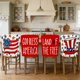 thumbnail image 1 of YiJuHui Independence Day Chair Covers Set of 4, Patriotic Chair Back Covers for Kitchen Dining Room Decor, July 4th Memorial Day Party Decorations, Washable Chair Covers for Home Holiday Celebration, 1 of 6