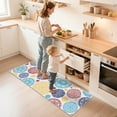 thumbnail image 3 of MeyJey Kitchen Rug Set 3 Piece, Non Slip Machine Washable Mats for Home Floor and Living Room，White/Blue/Red, 3 of 14