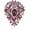 Purple, variant on Vintage Austrian Crystal Rhinestone Leaf Shape Big Large Brooch Pin For Women Golden Tone