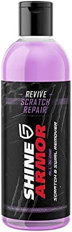 Shine Armor Revive Scratch Repair for Vehicles, Shine Cloth Remover 4 oz