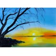 thumbnail image 1 of Diamond Painting (DE1799) Lakeside Sunrise 5D DIY Square Landscape Mosaico Decoración 30x40cm Hugtrwg Para estrenar, 1 of 1