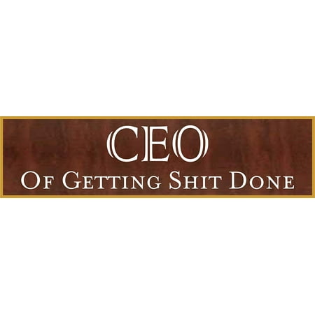 CEO of Getting Shit Done Name Plate, Funny Name Plate, Funny Name Signs, Name Plate, Custom Name Plate, Desk Name Plate, Office Name Plate, Name Tag, Sign Plate, Name Plates (Best Stable Name Plates)