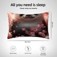 thumbnail image 4 of KLL Cute Cloud Panda Pattern Silk Pillowcase for Hair and Skin Standard Size 20"X 30" Soft Breathable Pillow Covers for Sleeping, 4 of 6