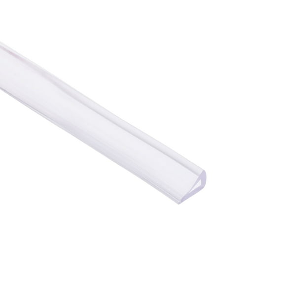 Uxcell Fits 1-3mm Edge 1Meter/3.28Ft Length 0.39" Height Trim U-Seal Transparent