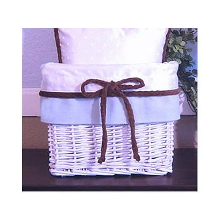 Brandee Danielle Blue Chocolate Wicker Basket
