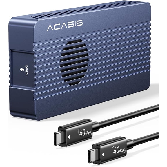ACASIS External NVMe M.2 SSD Enclosure 40Gbps with Cooling Fan Supports 8TB