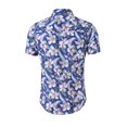 thumbnail image 2 of Lars Amadeus Men's Shirts Short Sleeve Floral Print Point Collar Hawaiian Shirt, 2 of 6