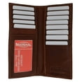 thumbnail image 4 of Bifold Checkbook Wallet and Credit Card Holder with ID Window Genuine Leather 4507 CF, 4 of 14
