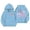 Sky Blue, variant on MUXiin Girls Hoodies Bow Trendy Floral Pattern Pullover Hoodie Preppy Back To School Casual Toddler Girl Clothes with Pockets