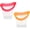 Pink, Orange, variant on 2pcs Eye Wash Cup Eye Wash Cleaner Kit Silicone Eyes Cleaning Cup for Rinse Portable Care Tool Transparent with Storage Container for Quick Relief Tired Dust Cleaning Makeup Irritants