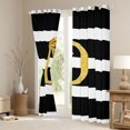 thumbnail image 3 of Erosebridal Initial D Letter Black Out Curtains for Kids, Princess Bowknot Curtains Pack of 2 (42x63 Each), 3 of 6