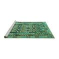 thumbnail image 2 of Ahgly Company Machine Washable Indoor Rectangle Southwestern Turquoise Blue Country Area Rugs, 2' x 3', 2 of 4