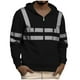 thumbnail image 1 of pstuiky manga larga para hombre, Chaqueta informal de manga larga con cremallera y capucha para hombre, con bolsillos y estampado top de hombre xl, 1 of 4