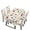 Coffee Bean Pot Heart, variant on TSOVTHRID Flower Butterfly Pale Green Print 5 Pieces Set Tablecloth and Chair Covers for Banquet Party Decor Washable Rectangle Table Cloth and Dining Chair Slipcovers for Dining Room