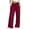 Wine, variant on Ynynloco Women's 100%Cotton Palazzo Pants High Waist Flowy Wide Leg Beach Drawstring Trousers with Pockets