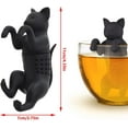 thumbnail image 2 of 2 Pieces Cat Tea Infuser, Loose Tea Infuser, Cute Animal Tea Infusers, Silicone Tea Infuser for Tea, Cooking, 2 of 5