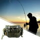 thumbnail image 5 of Bolsa de aparejos de pesca al aire libre, impermeable, organizador de paquete de soporte para señuelos para pesca en el mar verde, 5 of 8