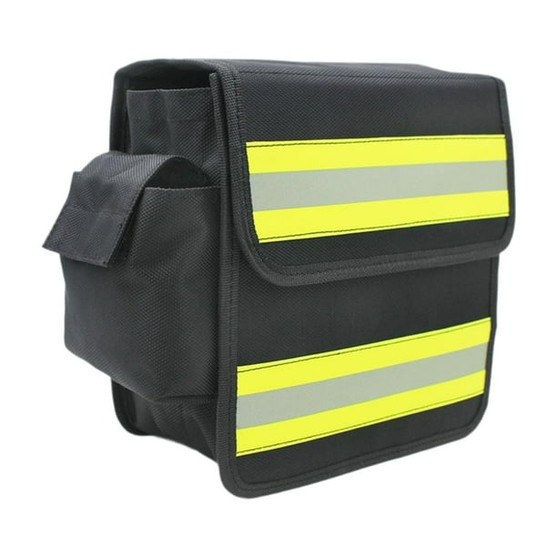 Riñonera para bomberos, bolsa de almacenamiento de herramientas multiusos con tiras reflectantes, impermeable, organizador de almacenamiento premium.