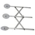 thumbnail image 4 of 3 Wheel Stainless Steel Pastry Cutter, Pastry Cutter Rust Proof Accurate Adjustable  For Baking For Dough For Pizza Stainless Steel,Black Non Stick, 4 of 8