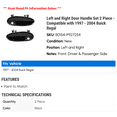 thumbnail image 2 of Left and Right Door Handle Set 2 Piece - Compatible with 1997 - 2004 Buick Regal 1998 1999 2000 2001 2002 2003, 2 of 2