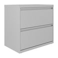 thumbnail image 1 of Hirsh 30 inch W 2 Drawer Metal Lateral 101 File Cabinet Arctic Silver, 1 of 15