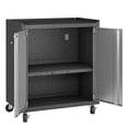 thumbnail image 5 of Fortress Textured Metal 31.5" Garage Mobile Cabinet with 2 Adjustable Shelves in Grey, 5 of 7