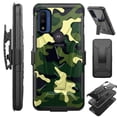 thumbnail image 1 of Compatible with Motorola Moto G Pure (2021) | Motorola Moto G Power (2022) Hybrid Luxguard Holster Phone Case Cover (Green Camo), 1 of 1