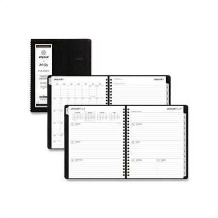 Aligned 2021 Weekly & Monthly Planner 7" x 8.75", Black