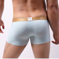 thumbnail image 4 of HUPOM Men'S Underwear Underwear For Men Pack Medium waist Comfort Waist Solid Boxer Briefs Light blue M, 4 of 6