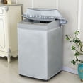 thumbnail image 3 of Washing Machine Cover Laundry Dryer Sunscreen Waterproof Automatic Dust Proof Protector Home Dorm Washroom Toilet Cloth Accessories Silver M, 3 of 7