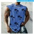 thumbnail image 6 of Txeol Tank Tops for Men Graphic,Men's Workout Tank Tops Fitness Tees Shirts for Men Summer Sleeveless Gym Bodybuilding Muscle Cut Off T-Shirts 2024 Blue XXXL, 6 of 6
