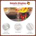 thumbnail image 6 of Lsque Pikmin Print Christmas Tree Skirt with Ties and Velcro,Xmas Holiday Decorations, Adjustable Tree Skirt-36", 6 of 6