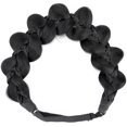 thumbnail image 4 of Bridal Hair Accessories Wide Kinky Fishtail Plaited Braids Headband Braided Synthetic Hair Elastic Stretch(Black), 4 of 4