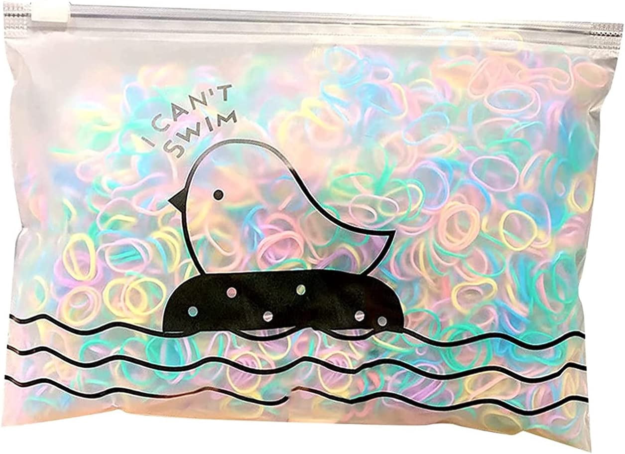 1000 Pieces Colorful Rubber Band Baby Hair Ties Elastic Hair Band for