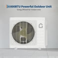 thumbnail image 4 of 35000 BTU 3 Zone Mini Split Air Conditioner & Heater – 9000 + 18000 + 18000 BTU, 19 SEER2, 208/230V, Ductless Wall-Mounted Air Conditioner, Pre-Charged Condenser, R454B Refrigerant, 4 of 7