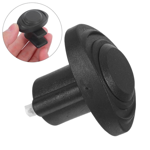 LITINKIMI 2Pcs Black Frameless Window Lock Knob Sliding Security Hardware for Home Use