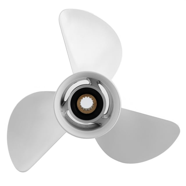 Hélices De Motor De Barco, Hélice De Taladro De Alta Resistencia De 3 Cuchillas De 15 Dientes De Alto Empuje Para Yamaha 50-130HP ANGGREK 3 Blades Propeller