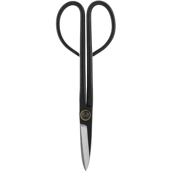 205 mm Long Handle Bonsai Scissors Stainless Burgundy Leaf Tree Cutter Garden Tool Equipment