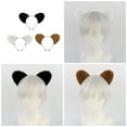 thumbnail image 2 of FENOHREFE Cartoon Bear Ear Headband For Women And Kids Soft Fabric Headpiece Headwear Adds A Touch Of Fashion To Any Hairstyle, 2 of 7