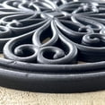 thumbnail image 3 of AmeriHome RMRS124 12 in. Round Rubber Scrollwork Step Mat Set, 4 Piece, 3 of 7