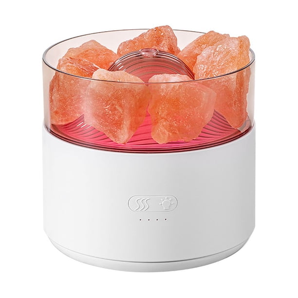 Difusor de aroma de piedra de sal Humidificador de aromaterapia silencioso USB para el hogar (blanco) Likrtyny Libre de BPA