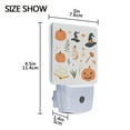 thumbnail image 4 of Yayeee LED Night Light for The Home Plug in With Light Sensors 2 Pack, White Halloween Pumpkin, 4 of 6