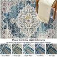 thumbnail image 4 of Area Rug 8'9"x12'2" Premium Medallion Vintage Rug for Living Room Thick Plush Rug Bedroom Dining Room Home Decor Non-Slip Carpet Suitable for Bedroom Living Room Apartment Stain-Resistant Rug, 4 of 8