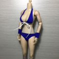 thumbnail image 1 of Bikini Femenino Kumik de Juguetes Calientes 12'' Azul 1/6 ropa de figura de acción, 1 of 9